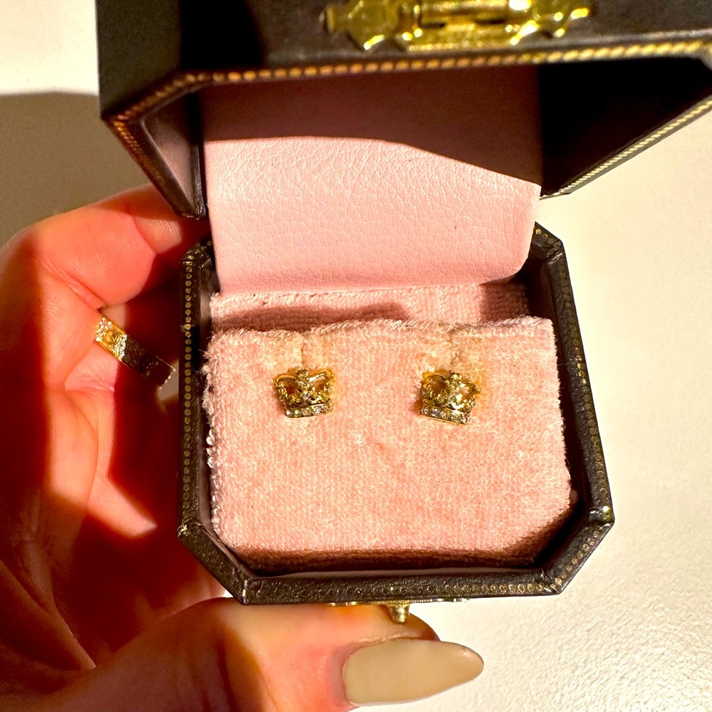 Juicy Couture Crown Earrings